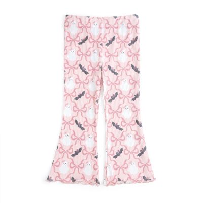 Big Girls (10-12) Bat And Ghost Trellis Halloween Flare Legging