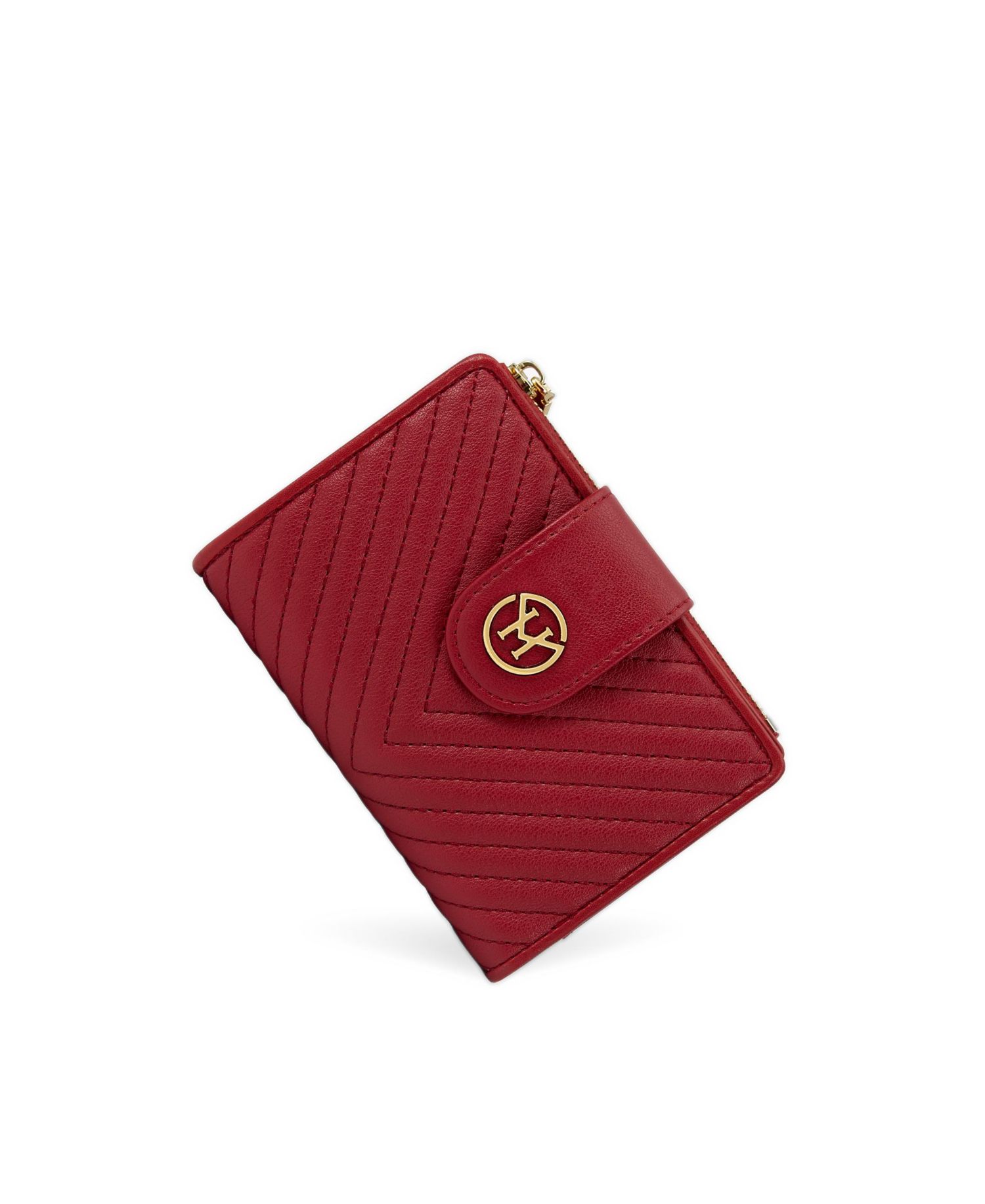 Rosi Women's Genuine Leather Wallets V-stripe Quilted 20+ card slots Victoria Hyde