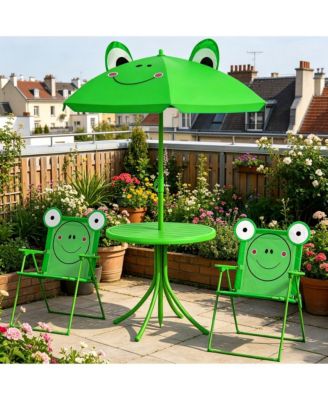 Kids Table and Chair Set, Outdoor Folding Garden Furniture, Picnic Table for Patio Backyard