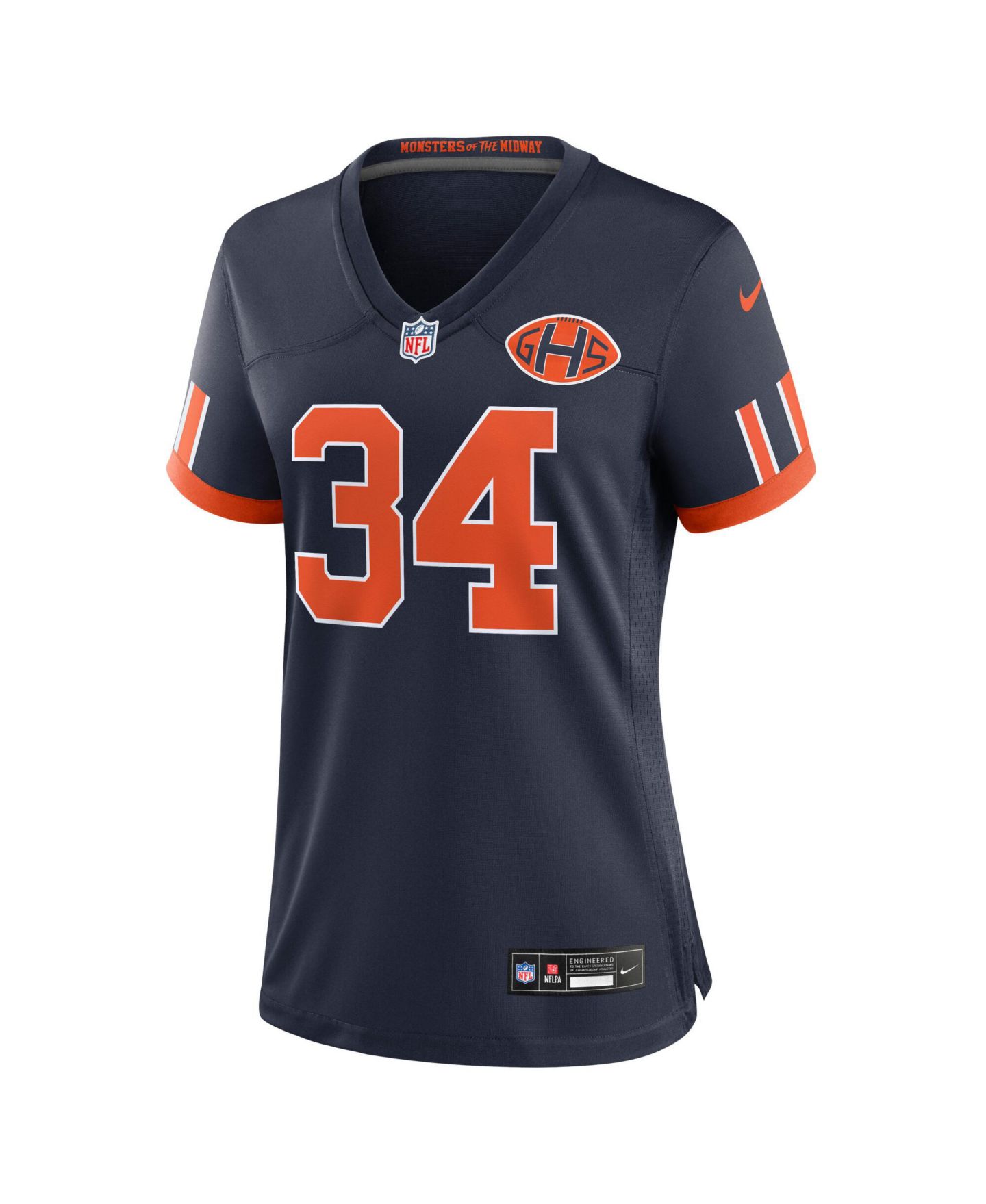 Женское джерси Nike Walter Payton Chicago Bears 2026 Rivalries Game, Navy — фото 2
