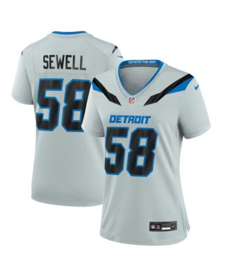 Women's Penei Sewell Silver Detroit Lions 2026 Rivalries Collection Game Jersey