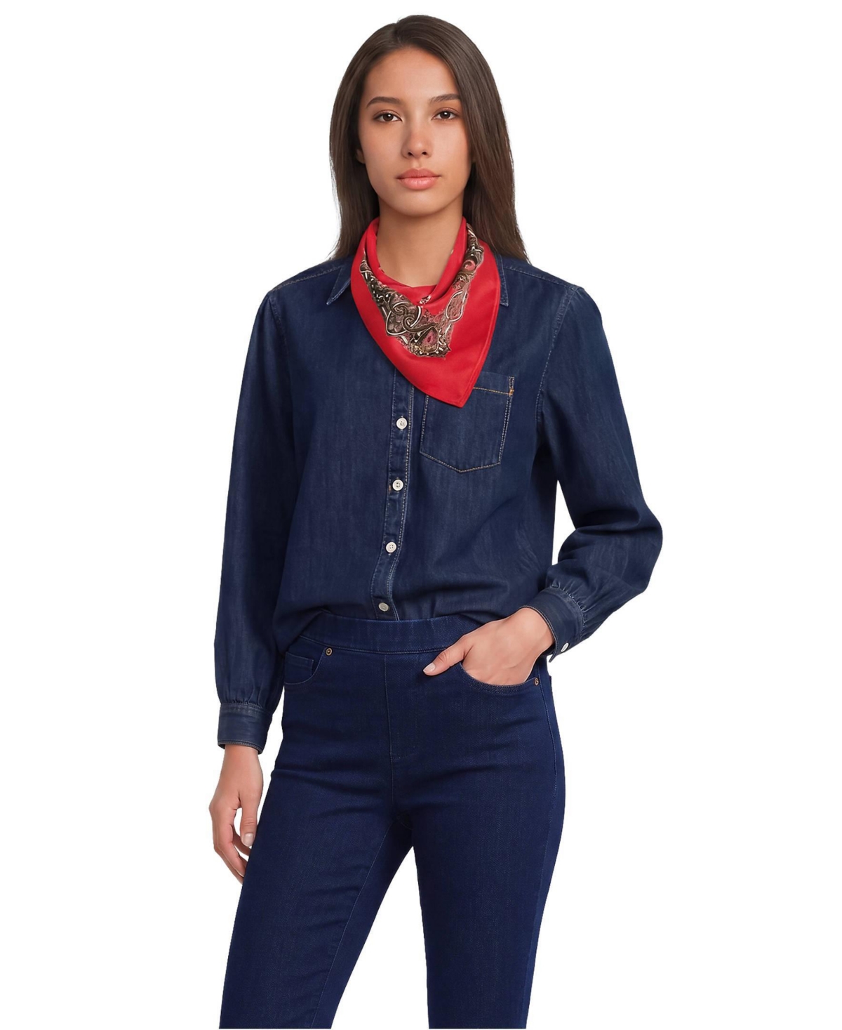 Lands' End Printed Square Scarf