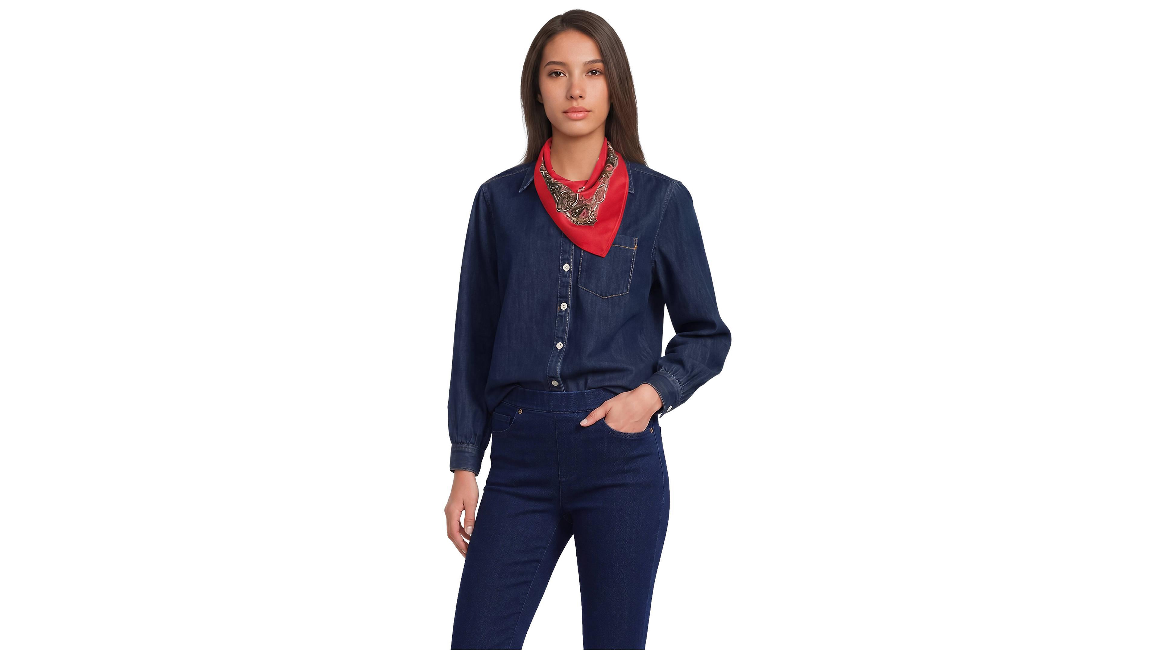 Lands' End Printed Square Scarf