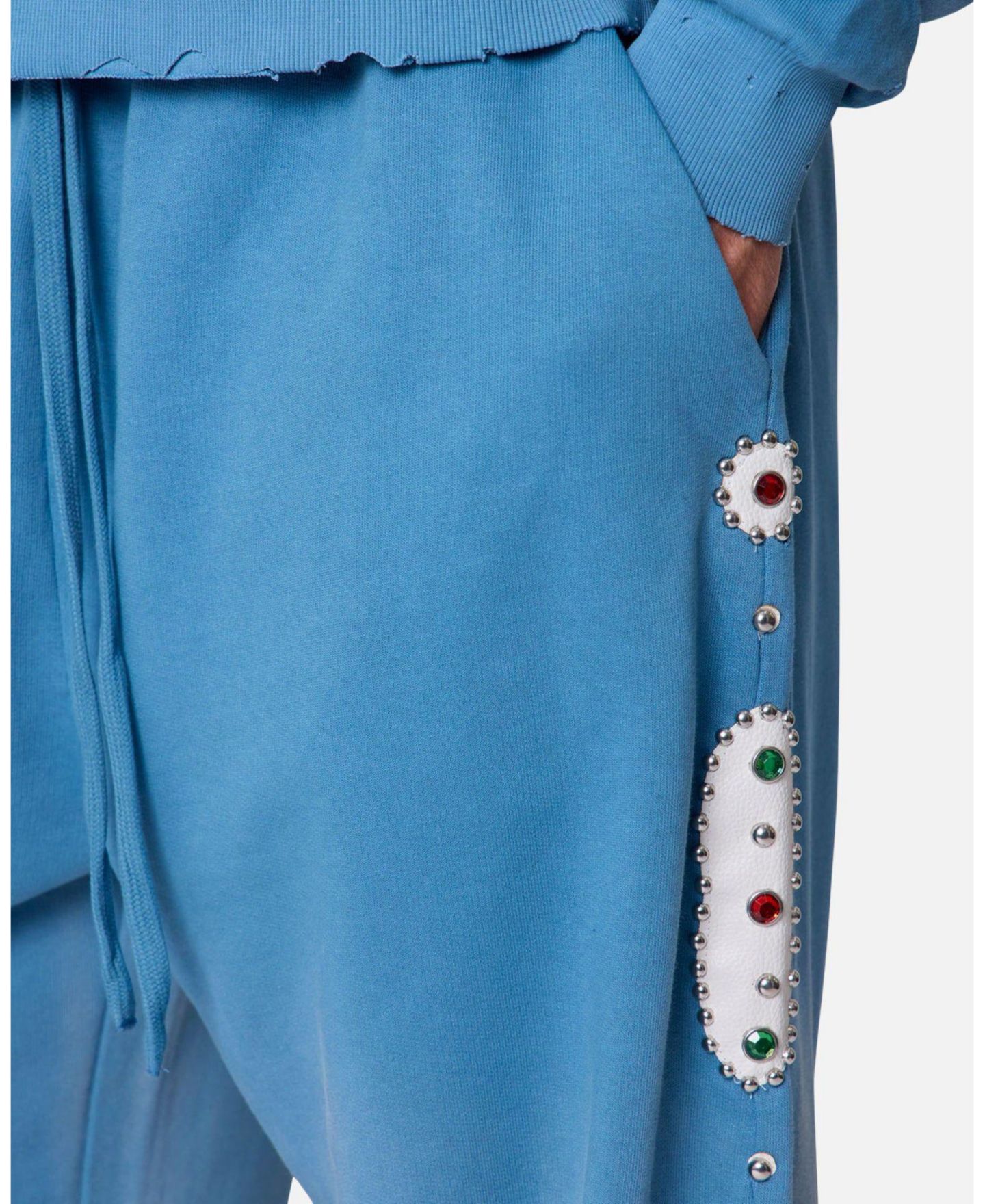Мужские брюки mnml Mojave Oversized-Fit Baggy Leg Sweatpants, цвет: Синий — фото 6
