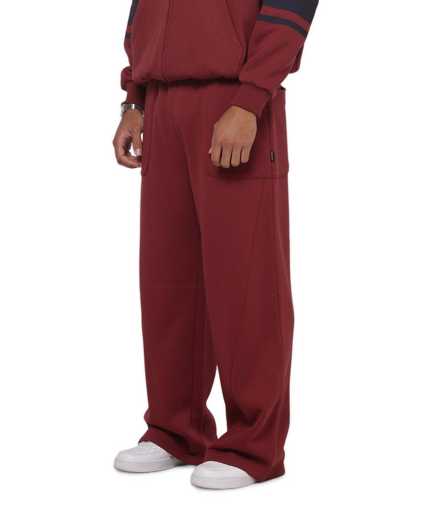 Men's Varsity Oversized Wide-Leg Track Pants