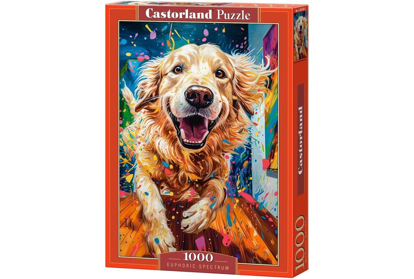 Детский пазл Castorland Euphoric Spectrum Golden Retriever 1000 Piece Jigsaw Puzzle, Ages 14+ — фото 1
