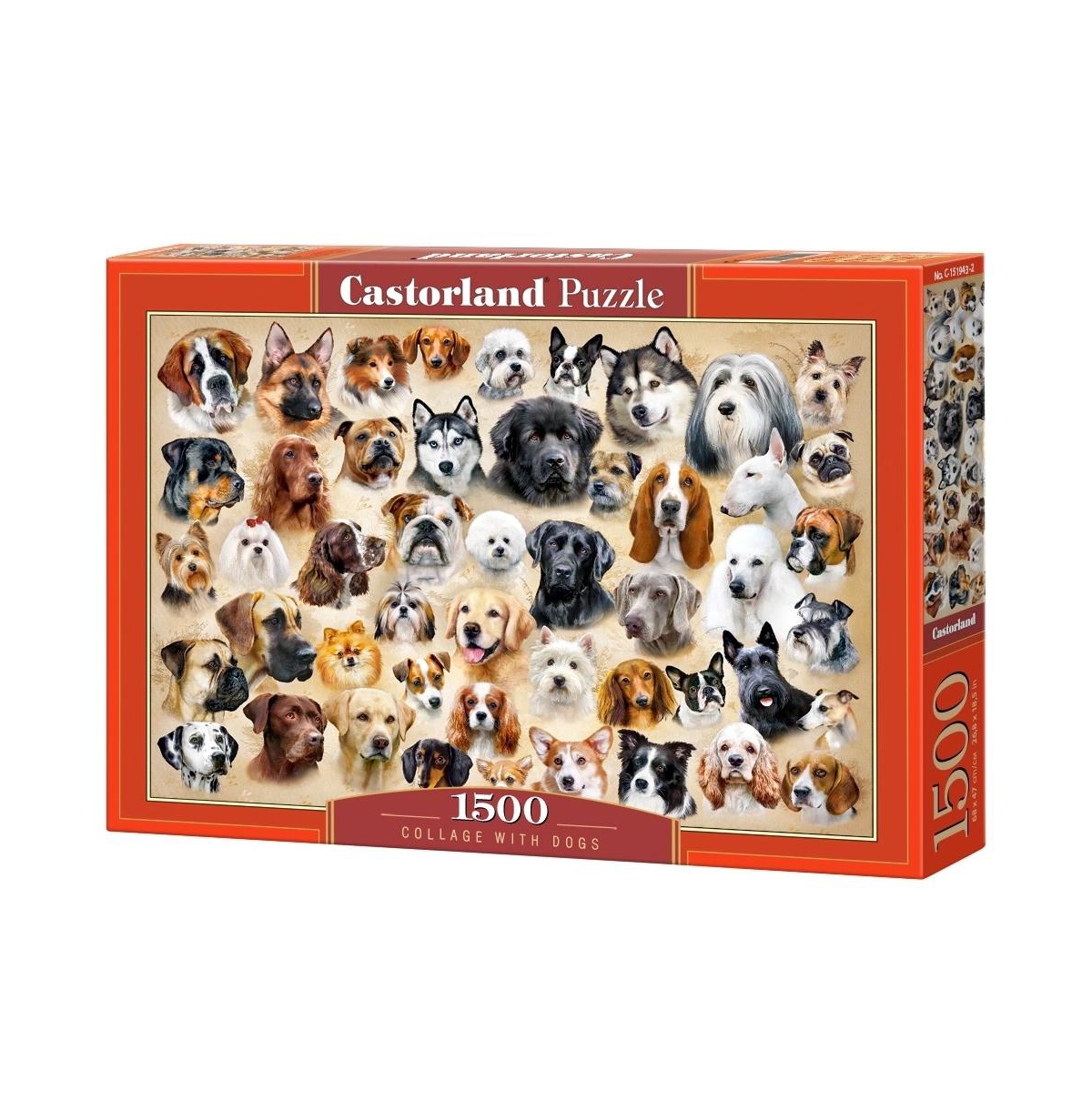 Castorland Collage with Dogs 1500 Piece Jigsaw Puzzle, Ages 14+