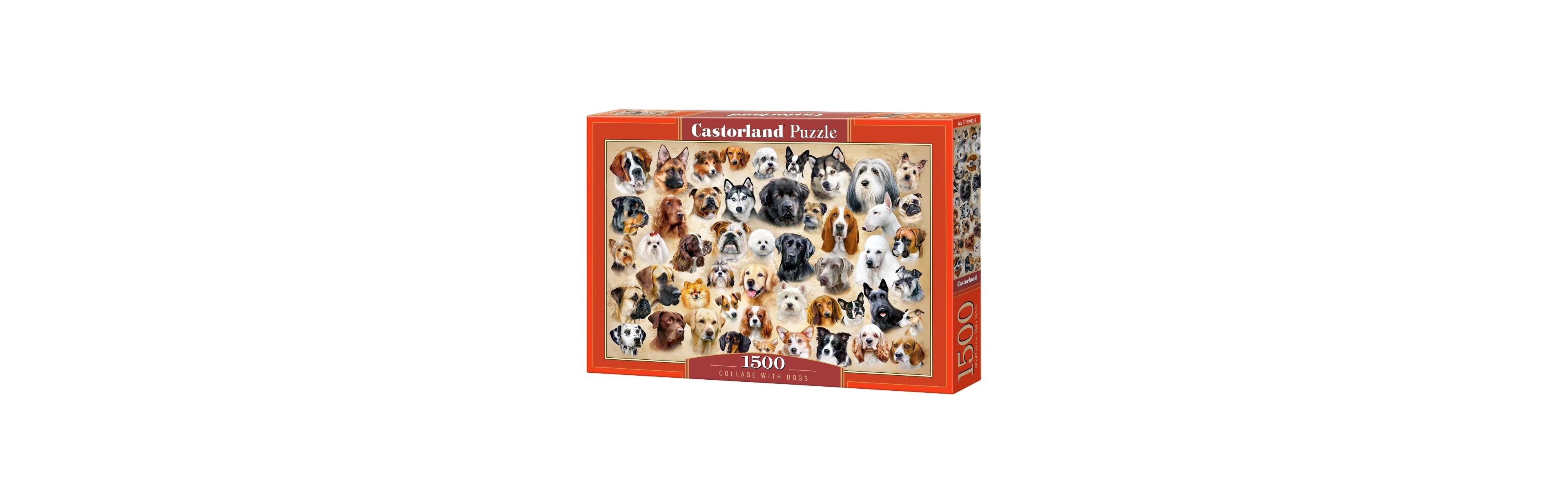 Castorland Collage with Dogs 1500 Piece Jigsaw Puzzle, Ages 14+