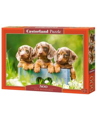 Cute Dachshunds 500 Piece Jigsaw Puzzle, Ages 14+