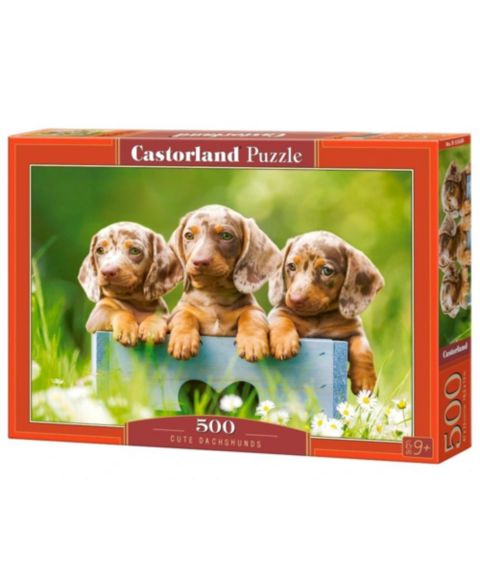 Детский пазл Castorland Cute Dachshunds 500 Piece Jigsaw Puzzle, Ages 14+