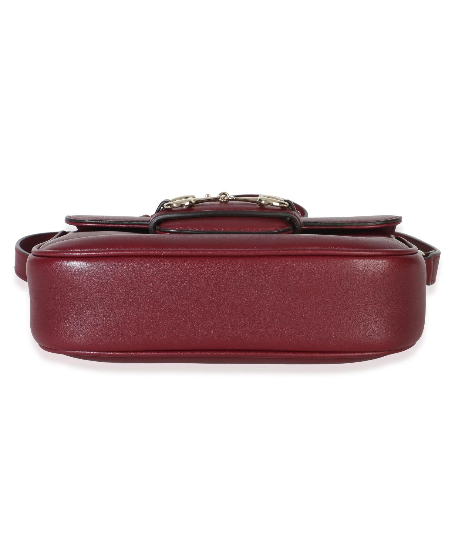 Red Soft Calfskin Horsebit 1955 Small Shoulder Bag