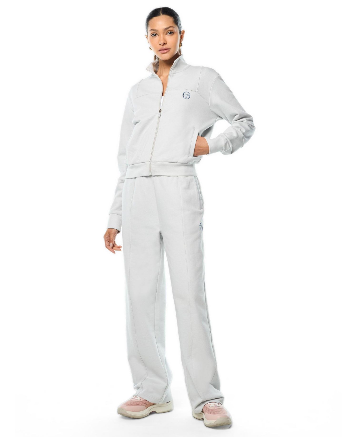 Women's Lineo Mock-Neck Premium-French-Terry Track Jacket