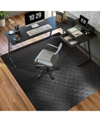 Clear Vinyl Chair Mat For Low Pile Carpet Heavy Duty Under Desk Protector