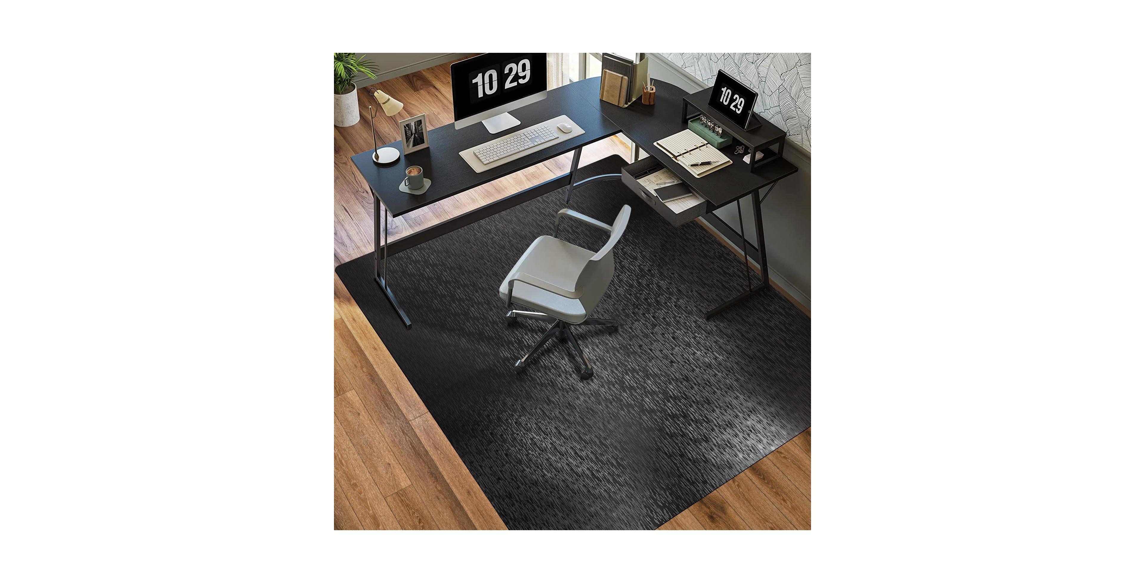 Danrong Clear Vinyl Chair Mat For Low Pile Carpet Heavy Duty Under Desk Protector