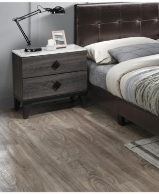 Modern Pine and Plywood Nightstand 1 Piece