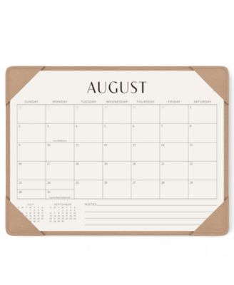 Desk Calendar with Protective Mat Large Blotter for Home Office Organization