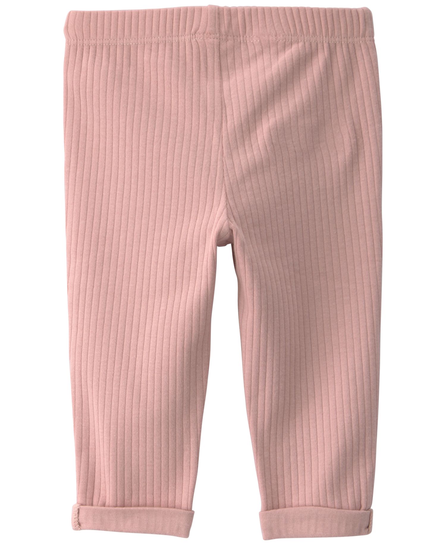 Baby Girls' 2-Pack Ribbed Leggings