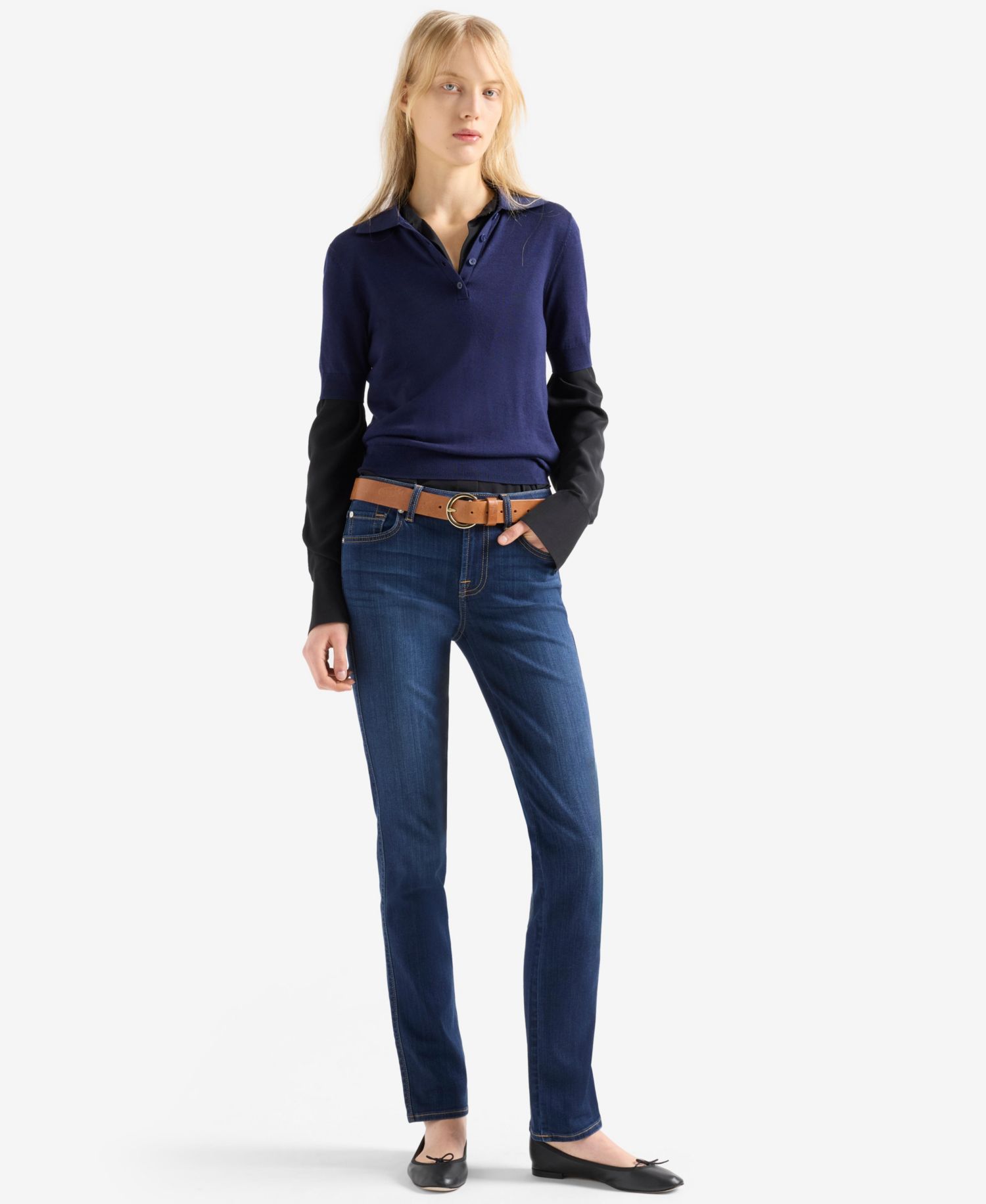 Women's Kimmie Mid-Rise Straight-Leg Jeans