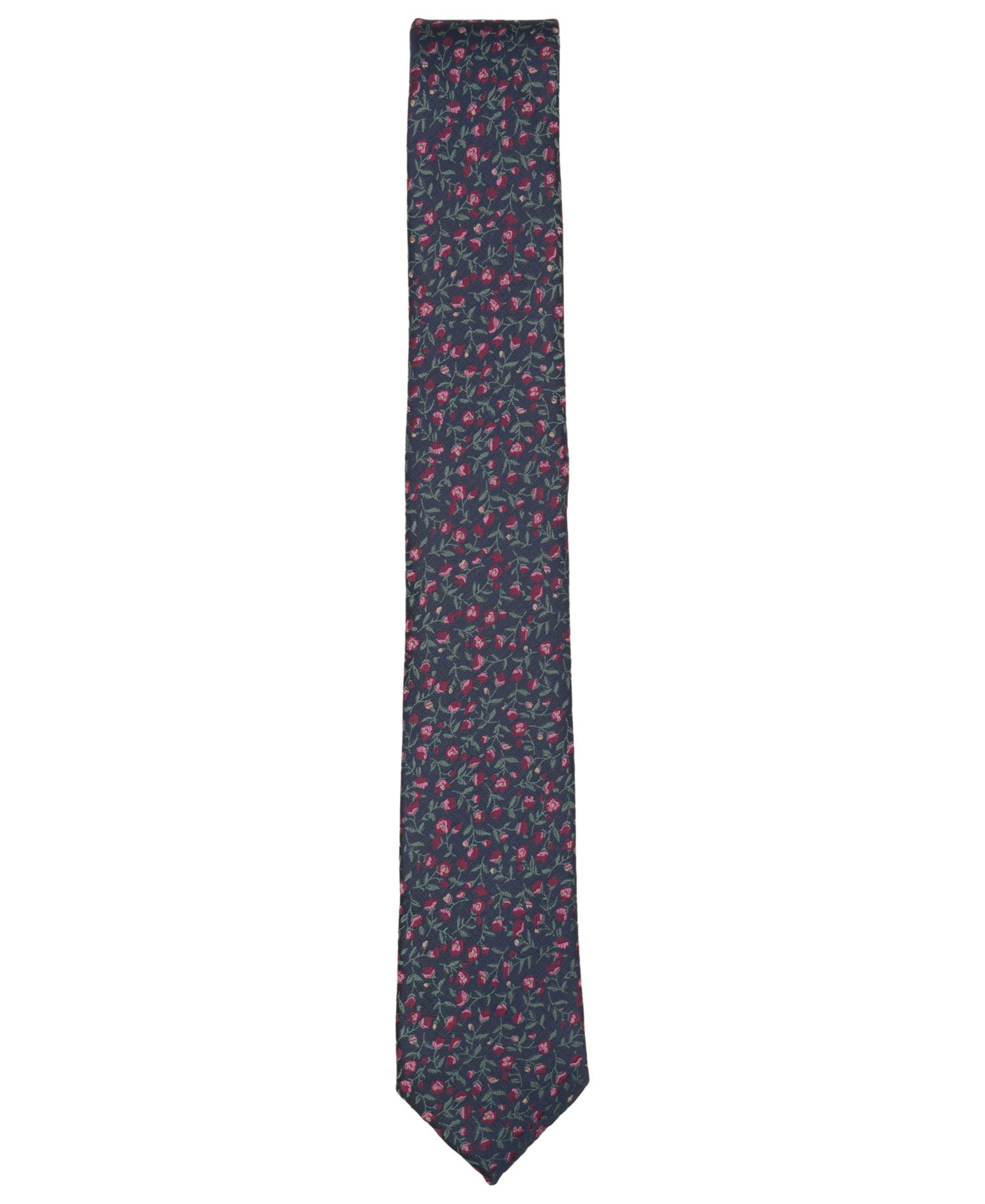 Men's Floral-Print Skinny Tie