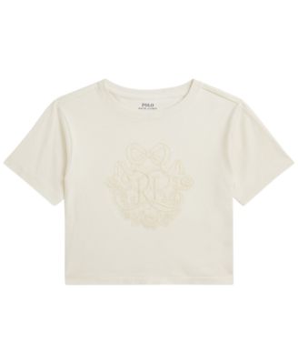 Girls' 2T-6X Crewneck Boxy Cotton T-Shirt