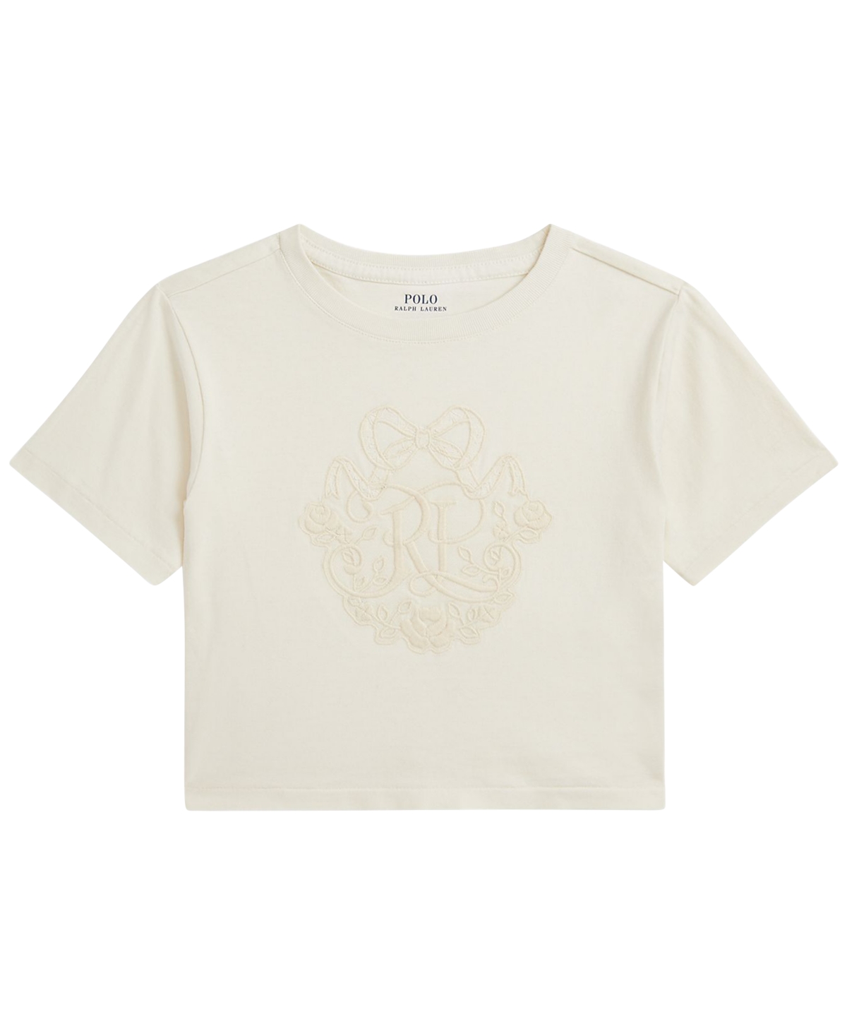 Polo Ralph Lauren Girls' 2T-6X Crewneck Boxy Cotton T-Shirt