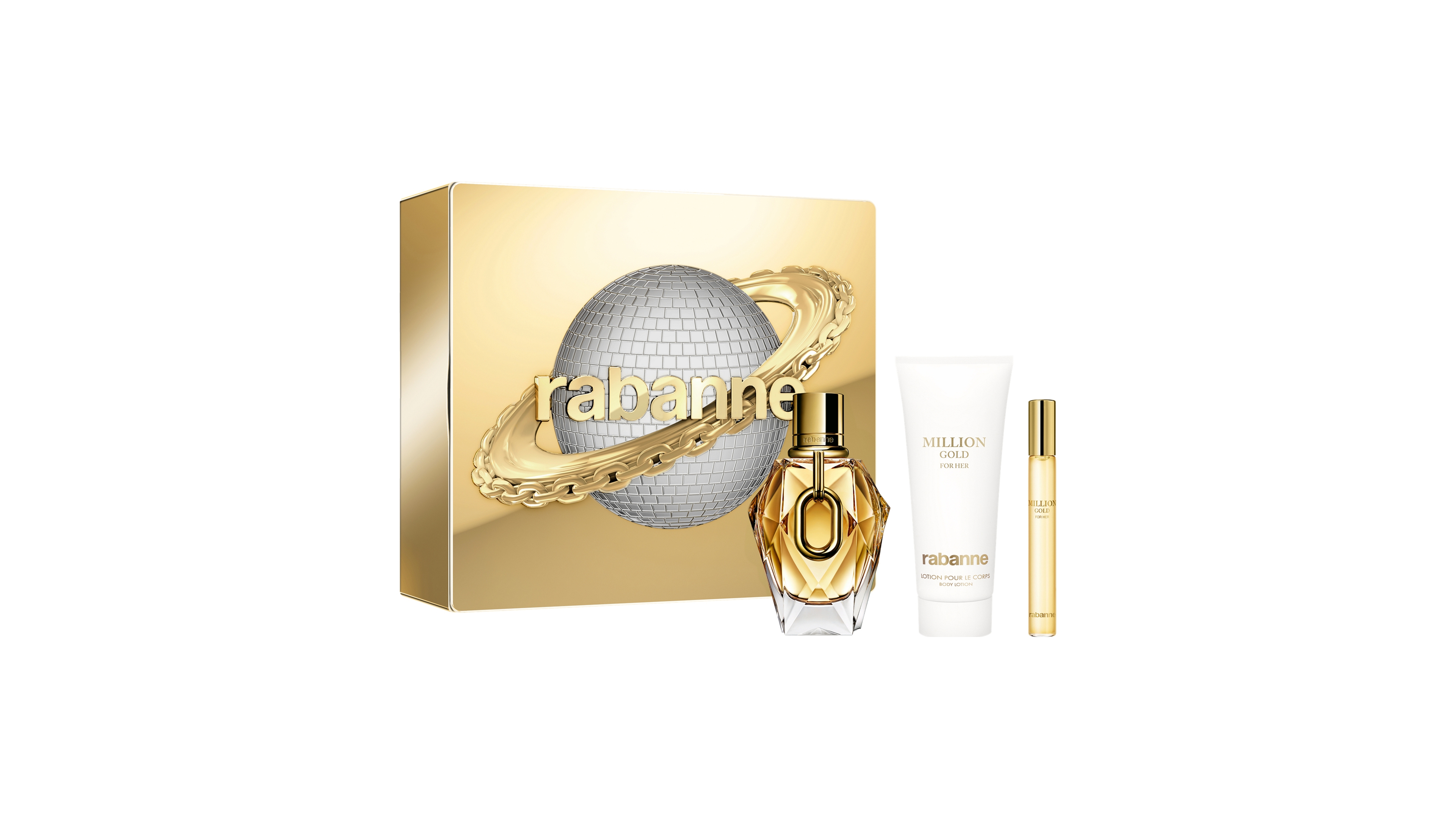 Rabanne 3-Piece Million Gold For Her Eau de Parfum Gift Set
