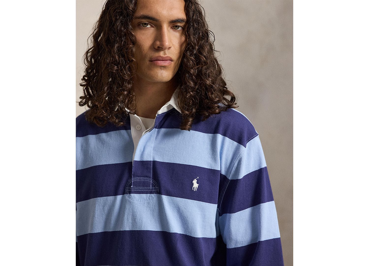 Men's Big & Tall The Iconic Striped Rugby Shirt