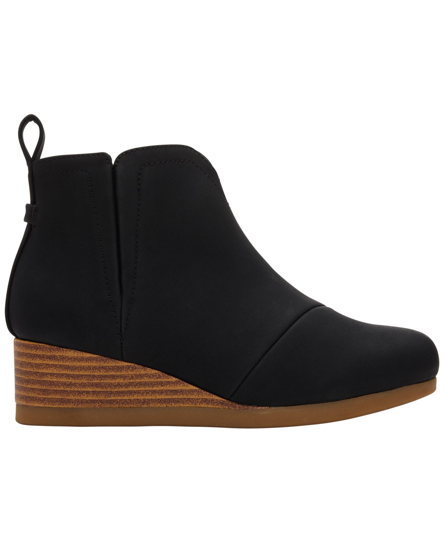 Ботинки TOMS Clare Wedge для девочек, цвет: Чёрный — фото 2