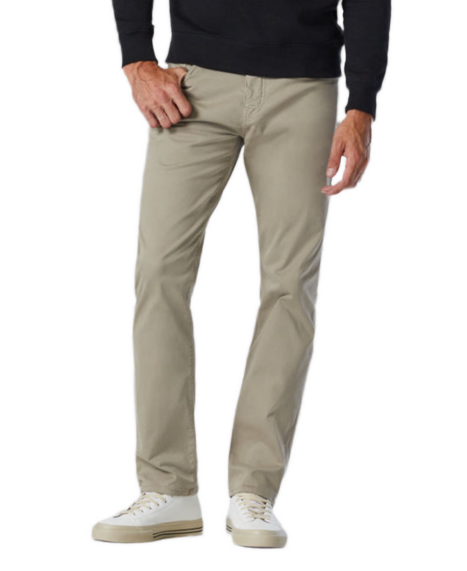 Men's Zach Twill Regular-Rise Straight-Leg Pants
