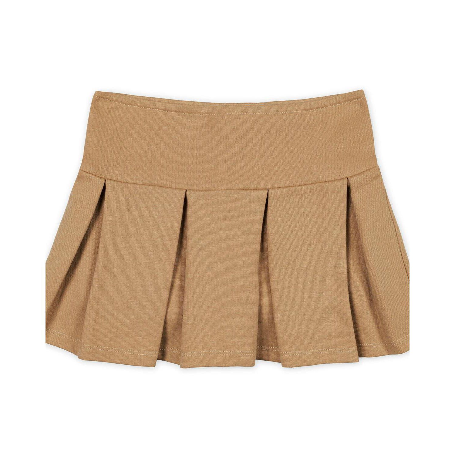 Girls' 4-16 Pleated Ponte Skirt