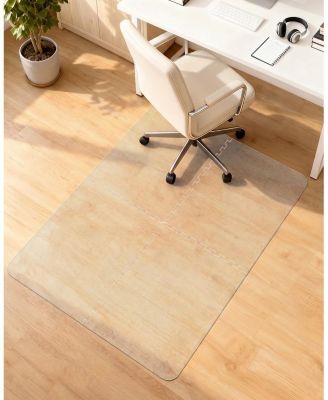 4 Section Hard Chair Mat Smooth Rolling Non Slip Floor Protection For Office Home
