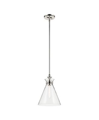 Laria 10.5 Inch 1 Light Pendant with Clear Glass in Polished Nickel