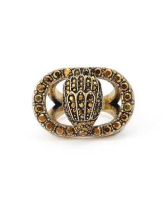 London Glass Crystal Chelsea Eagle Cocktail Ring
