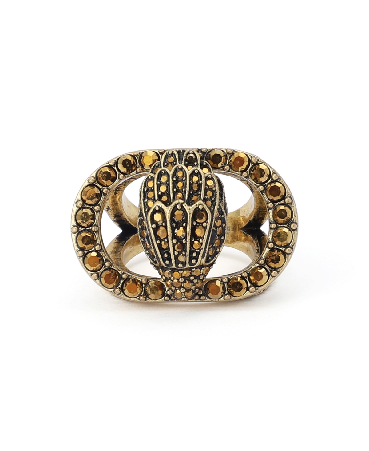 Kurt Geiger London Glass Crystal Chelsea Eagle Cocktail Ring