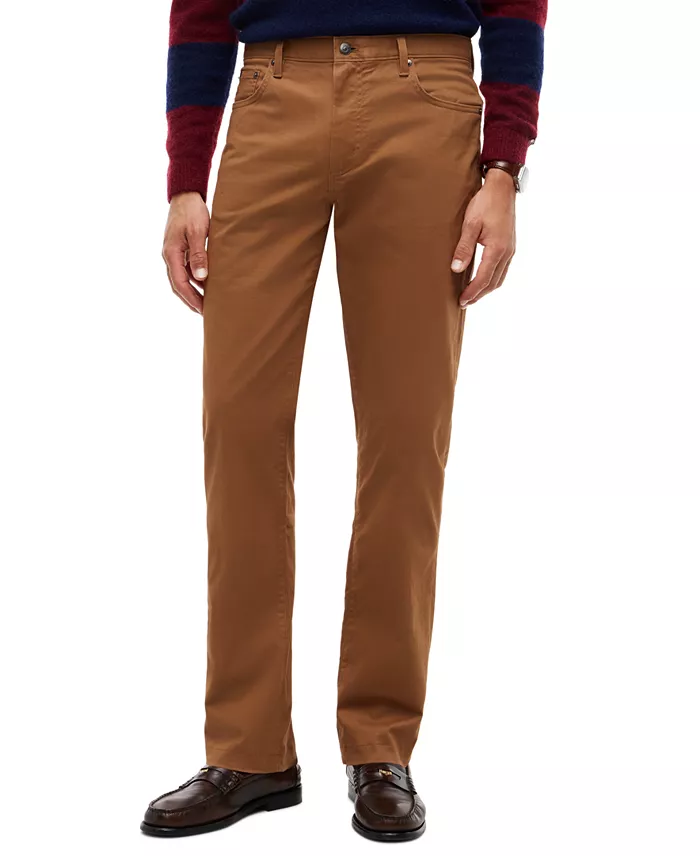 Men's Denton Straight-Fit Five-Pocket Stretch Twill Pants - thumbnail 5