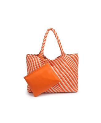 Solana - Mixed Material Tote