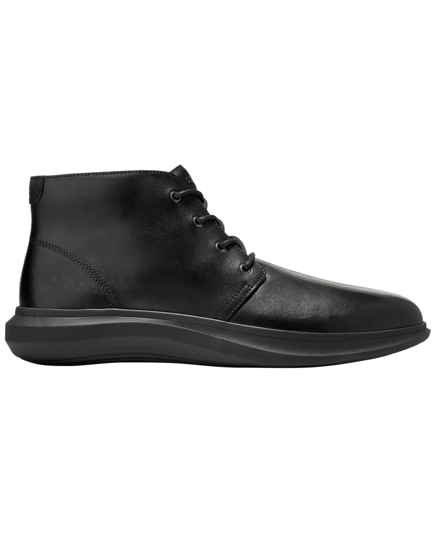 Мужские ботинки Cole Haan Grand Aerion Leather Lace-up Chukka Boot, цвет: Чёрный — фото 2