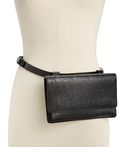 Calvin Klein Debossed Logo Fanny Pack - Handbags & Accessories - Macy's