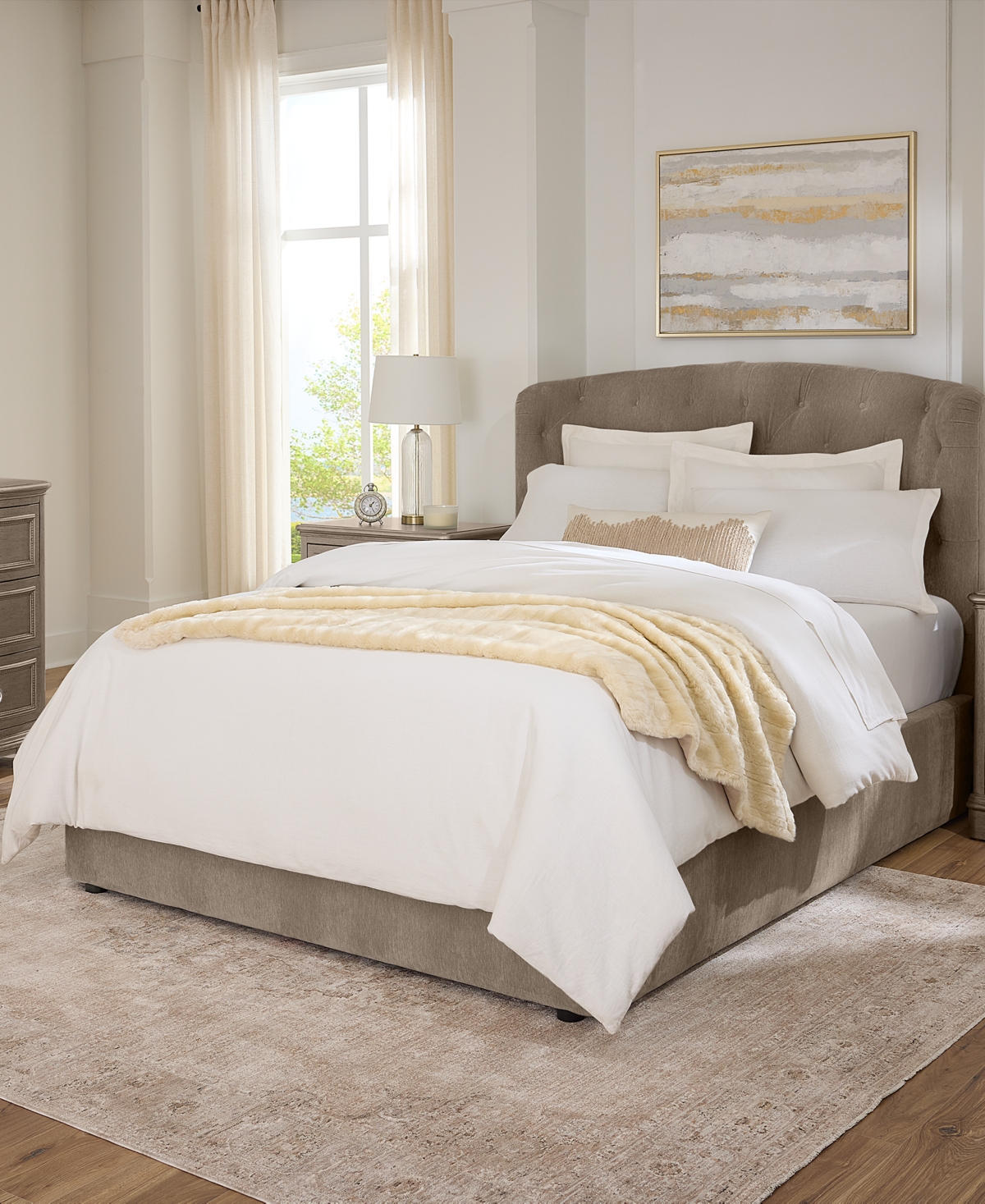 Margaux Upholstered California King Bed, Created for Macy's