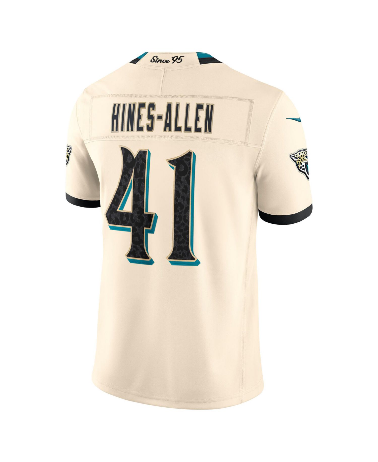 Men's Josh Hines-Allen Natural Jacksonville Jaguars 2026 Rivalries Collection Vapor F.U.S.E Stitched Limited Jersey