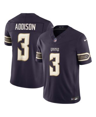 Men's Jordan Addison Purple Minnesota Vikings 2026 Rivalries Collection Vapor F.U.S.E Stitched Limited Jersey