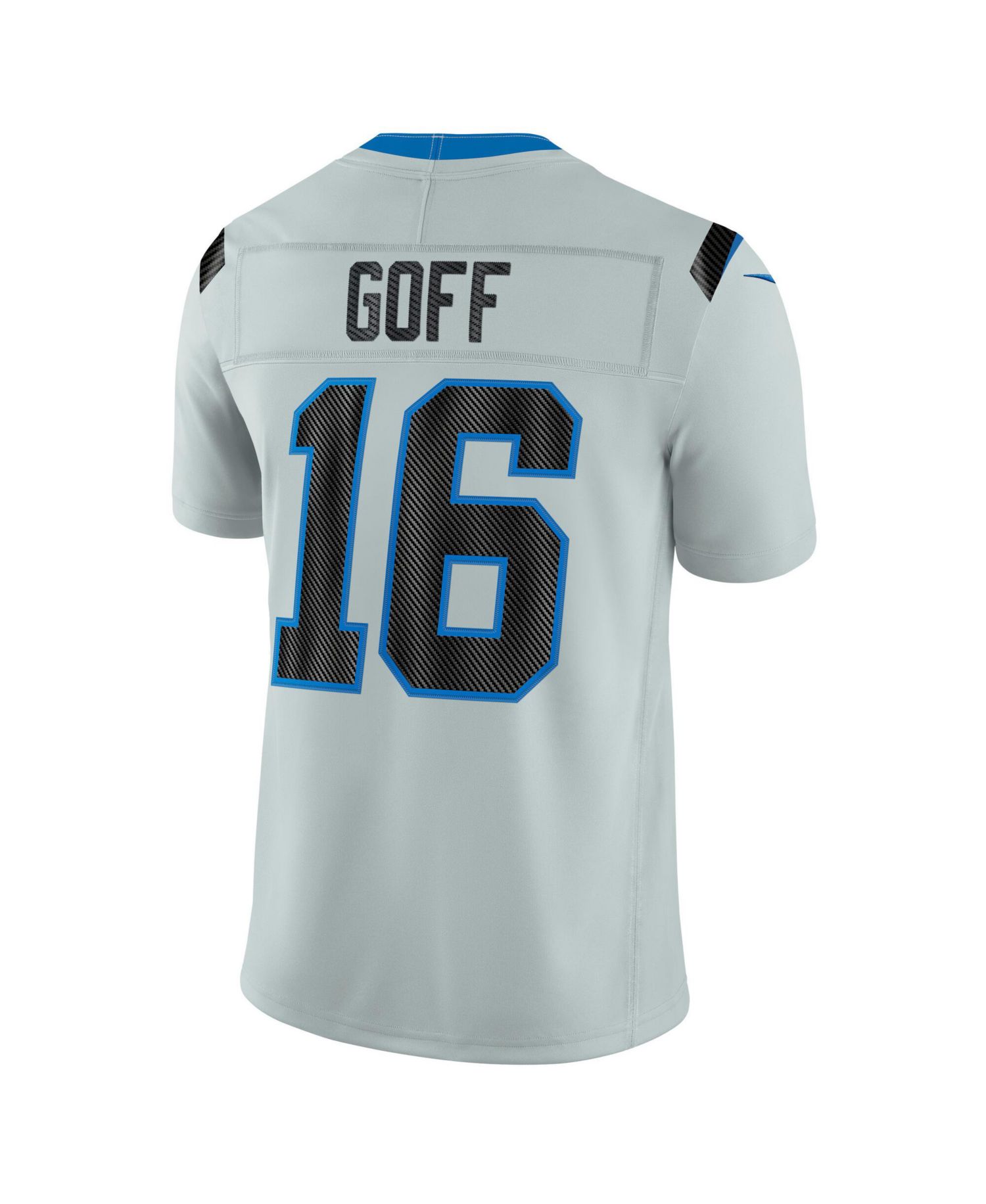 Men's Jared Goff Silver Detroit Lions 2026 Rivalries Collection Vapor F.U.S.E Stitched Limited Jersey