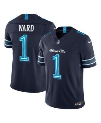 Men's Cameron Ward College Navy Tennessee Titans 2026 Rivalries Collection Vapor F.U.S.E Stitched Limited Jersey