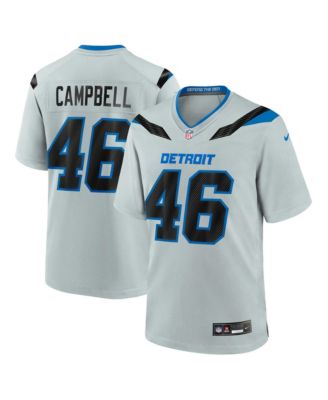Men's Jack Campbell Silver Detroit Lions 2026 Rivalries Collection Game Jersey