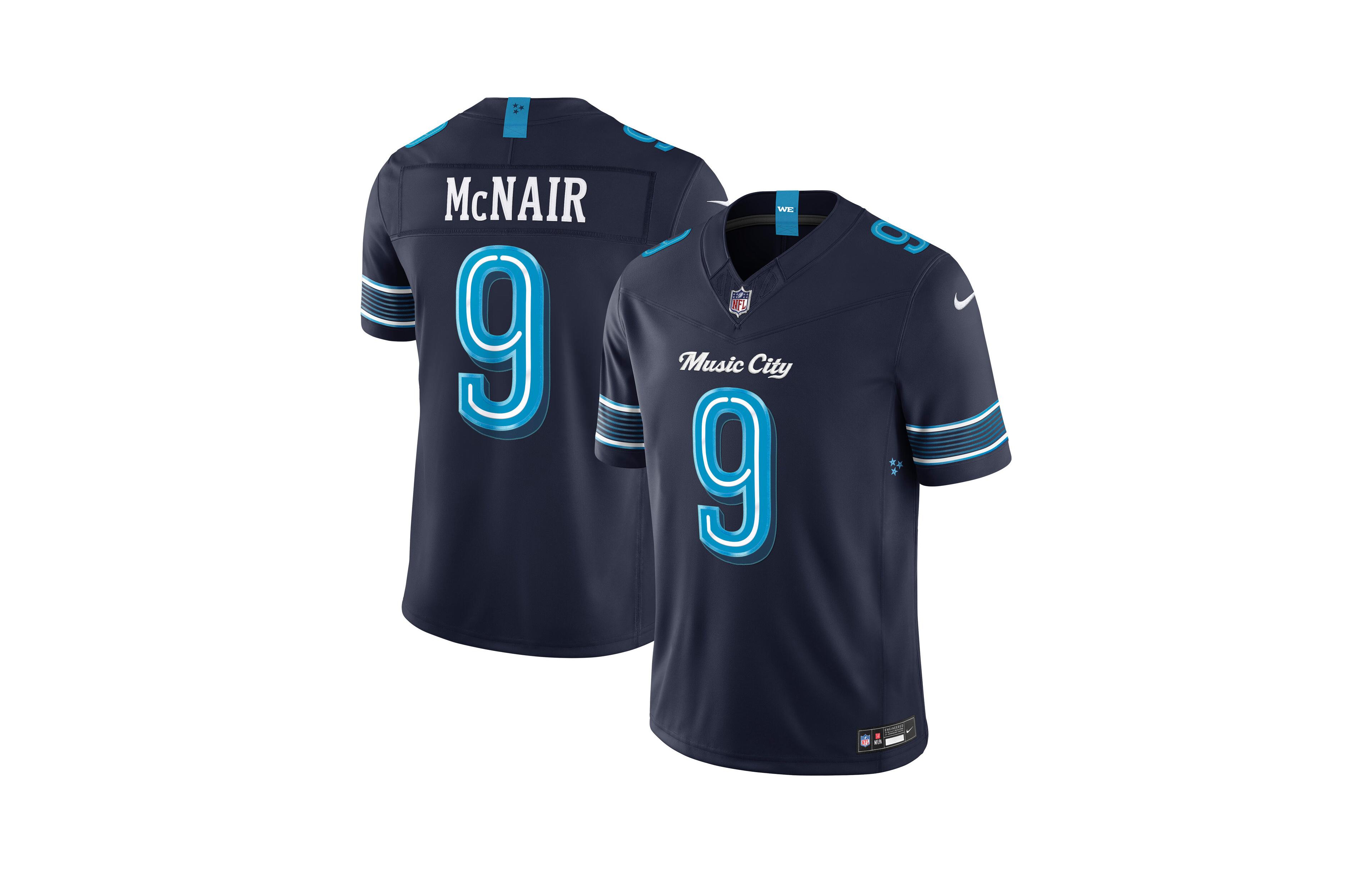 Nike Men's Steve Mcnair College Navy Tennessee Titans 2026 Rivalries Collection Vapor F.u.s.e Stitched Limited Jersey