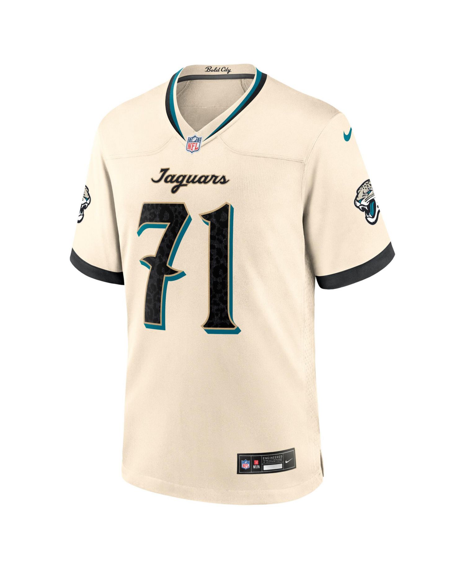 Men's Tony Boselli Natural Jacksonville Jaguars 2026 Rivalries Collection Game Jersey