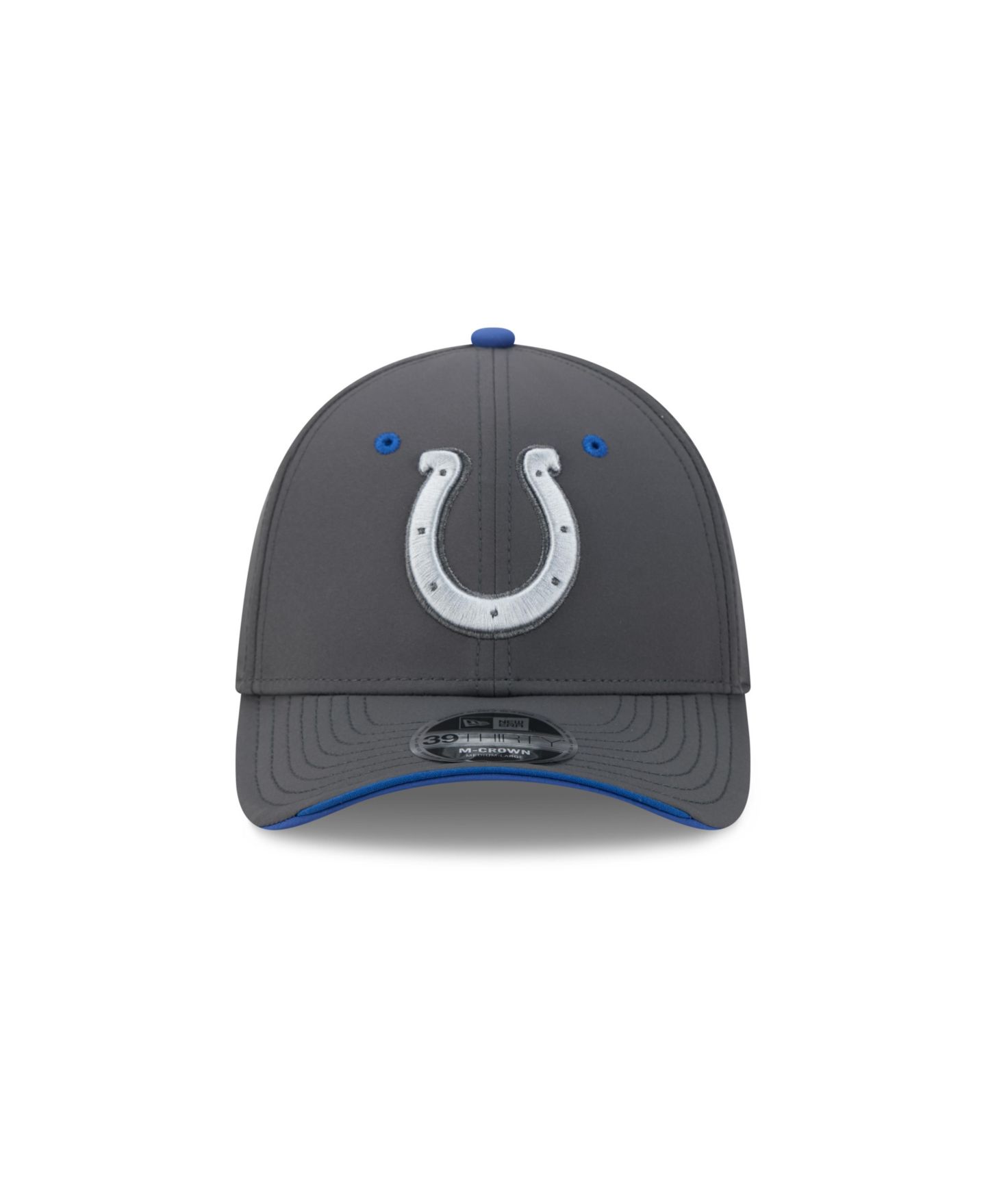 Мужская кепка New Era Charcoal Indianapolis Colts 2026 Rivalries Collection 39THIRTY Flex Hat — фото 3