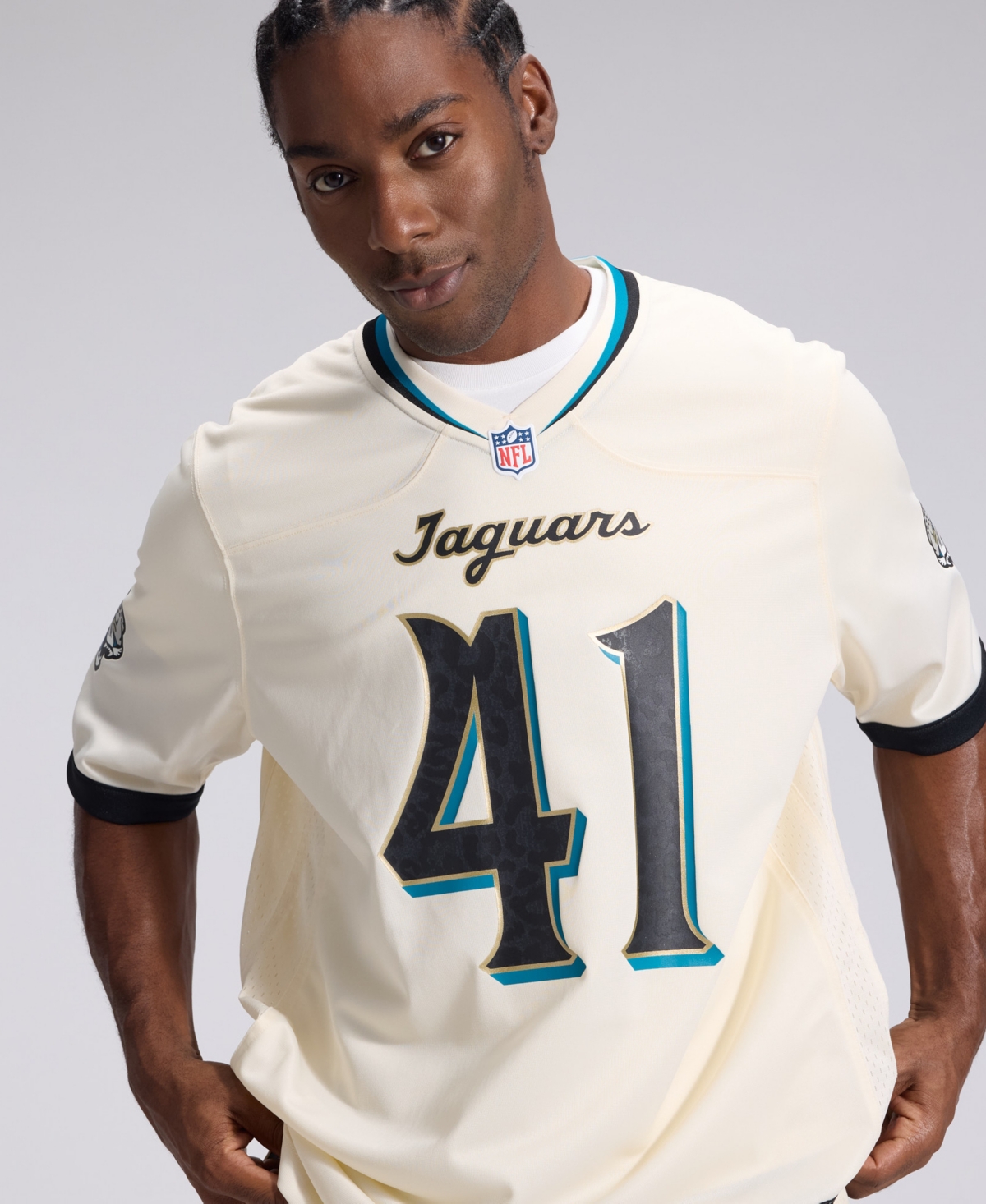 Nike Men's Josh Hines-Allen Natural Jacksonville Jaguars 2026 Rivalries Collection Game Jersey