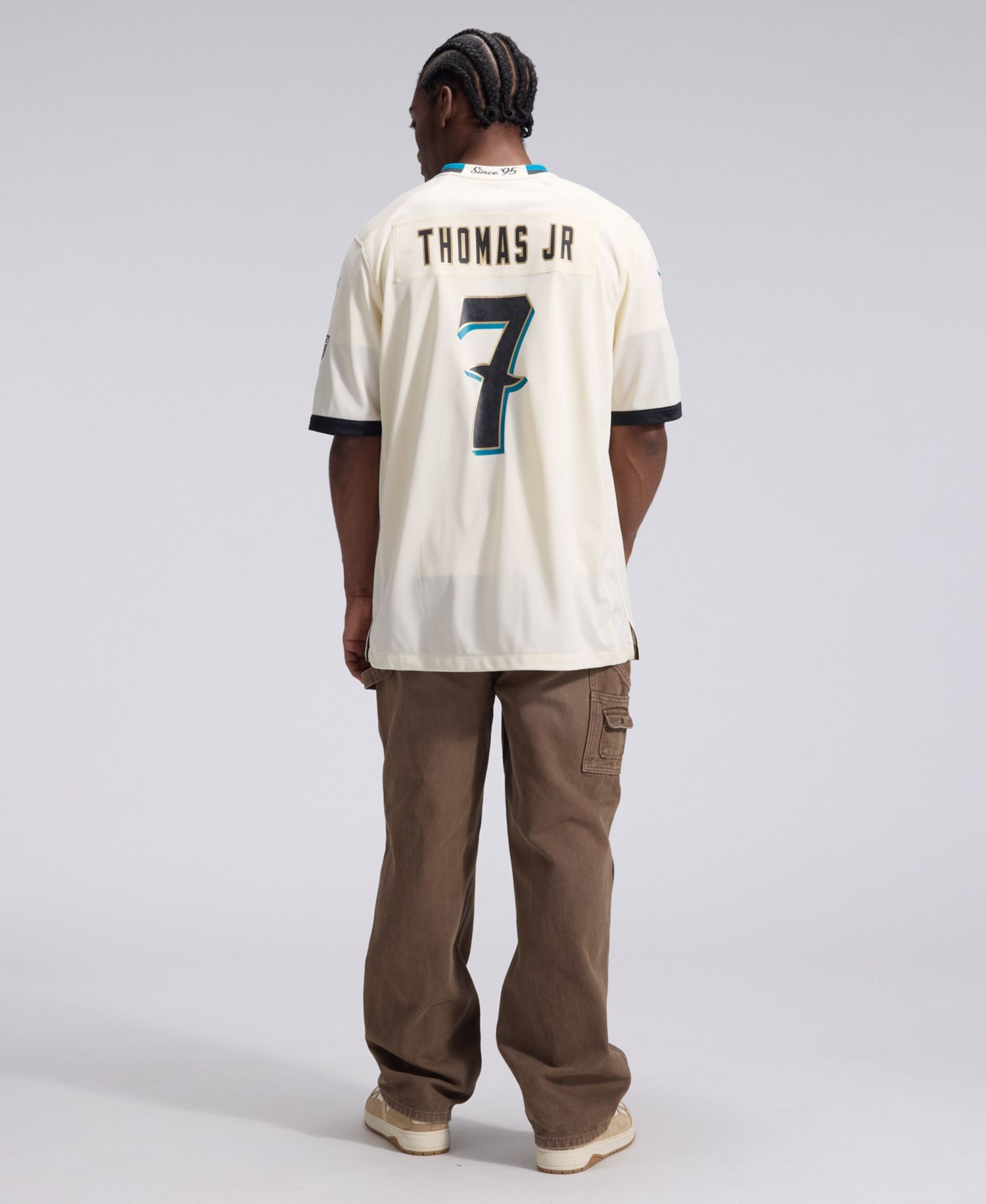 Men's Brian Thomas Jr. Natural Jacksonville Jaguars 2026 Rivalries Collection Game Jersey