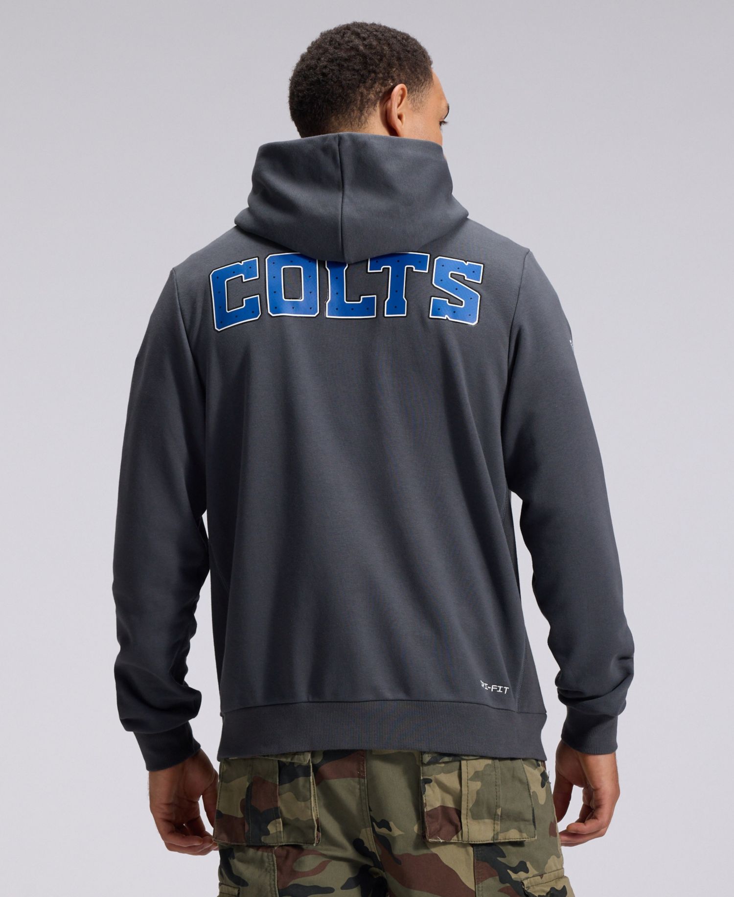 Men's Anthracite Indianapolis Colts 2026 Rivalries Collection Sideline Pullover Hoodie
